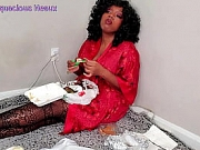 BBW Ebony Chy Latte Munching Mukbang in Sexy Fishnet Stocking Pantyhose - Eating Fetish, Food, Hennessey Wings, Soul Food, Chewing Fetish, Food Stuffing, Burping Fetish, Amateur Fetish, Fetish, POV&com