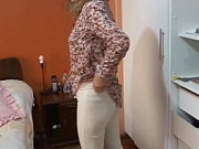 Beautiful sister-in-law shows off while I jerk off in front of her, she loves to show off