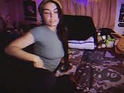 SFW twerk and tease Red pantyhose