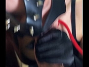 Leashed Slut in High Heels Gives Deep Blowjob & Swallows! [Mobile 4K]