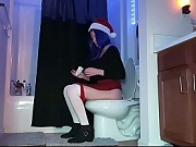 Christmas Bulma AND Christmas Raven in Pantyhose Peeing &lbrack;Voyeur&rsqb; Sage Eldritch